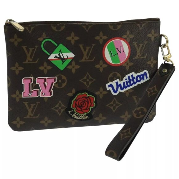 LOUIS VUITTON Monogram City Pouch M63447 LV Auth - Picture 1 of 16
